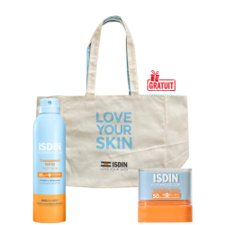 ISDIN FOTOPROTECTOR STICK INVISIBLE SOLAIRE SPF50 10GR+SPRAY SOLAIRE ADULTE SPF 50+ 250ML+SAC DE PLAGE 2026 (OFFERT)
              data-full-size-image-url=