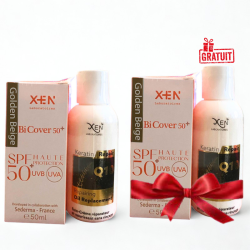 XEN BICOVER ECRAN BEIGE DORE SPF 50 + LOTION CHEVEUX SPF30 100ML (LE 2 EME OFFERT) PHARMASHOP