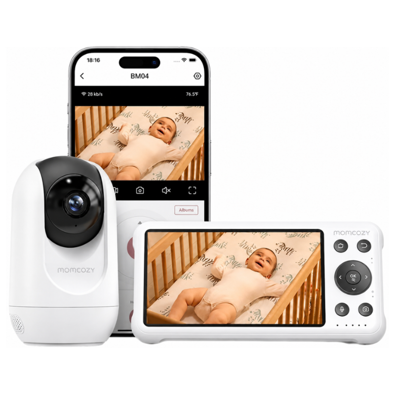 MOMCOZY BABY MONITOR 2EN1 SURVEILLANCE INTELLIGENTE & SECURISEE BM04 pharmashop