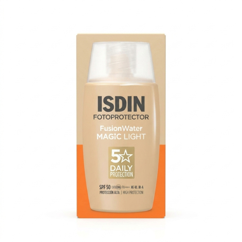 ISDIN PHOTOPROTECTION ECRAN SOLAIRE FUSION WATER TEINTEE LIGHT SPF50+ 50ML