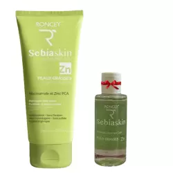 RONCEY SEBIASKIN GEL NETTOYANT PEAUX GRASSES 200ML+DEO DOUCHE SEBIASKIN PEAU GRASSE 50ML (OFFERT) pharmashop