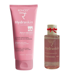 RONCEY HYDRASKIN GEL NETTOYANT PEAUX SECHES 200ML+DEO DOUCHE HYDRASKIN PEAU SECHE 50ML(OFFERT)