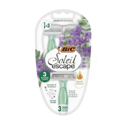 BIC RASOIR SOLEIL ESCAPE 3 LAMES LAVANDE EUCALYPTUS 3 PIECES
