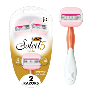 BIC SOLEIL GLIDE RASOIRS 5 LAMES 2 PIECES PHARMASHOP