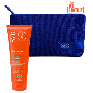 SVR SUN SECURE LAIT HYDRATANT INVISIBLE SPF50+ 250ML+TROUSSE EN BLEU (OFFERT) PHARMASHOP