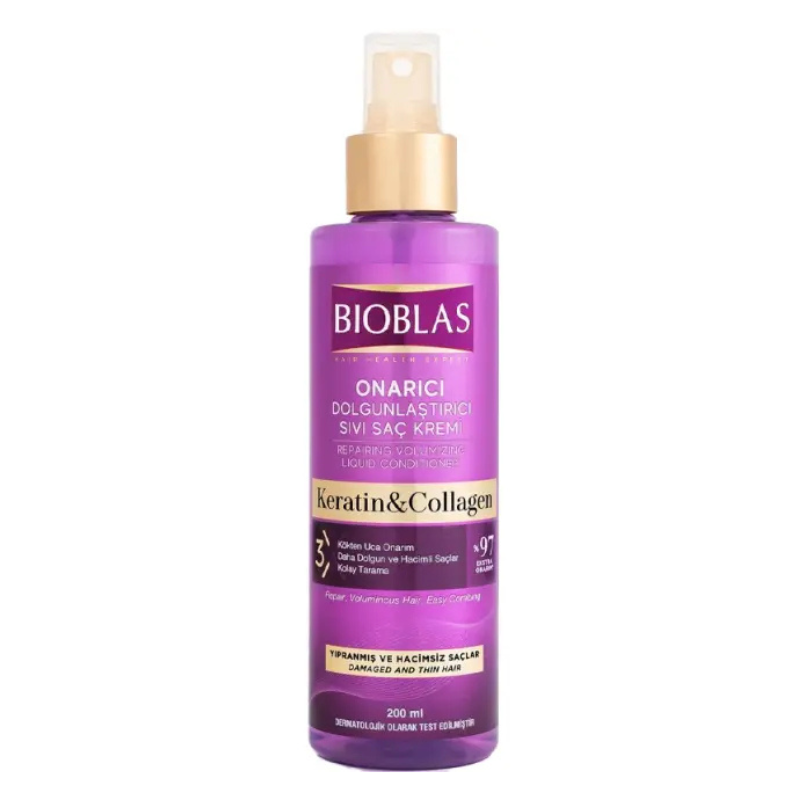 BIOBLAS APRES SHAMPOING LIQUIDE COLLAGENE ET KERATINE 200 ML PHARMASHOP