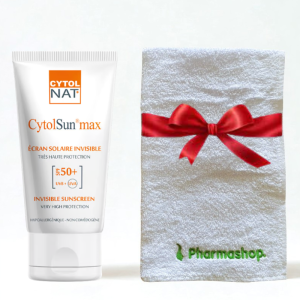 CYTOLNAT CYTOLSUN MAX ECRAN INVISIBLE SPF50+ 50ML+SERVIETTE PHARMASHOP (OFFERTE) PHARMASHOP