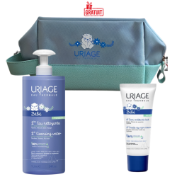 URIAGE BEBE 1ERE EAU NETTOYANTE 500ML+SOIN CROUTES DE LAIT 40ML+TROUSSE (OFFERT) PHARMASHOP