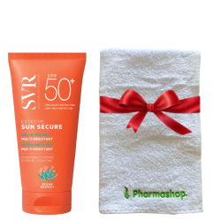 SVR SUN SECURE EXTREME SPF50+ 50ML+PHARMASHOP SERVIETTE DE VISAGE (OFFERT) PHARMASHOP