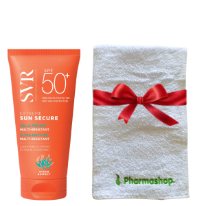 SVR SUN SECURE EXTREME SPF50+ 50ML+PHARMASHOP SERVIETTE DE VISAGE (OFFERT) PHARMASHOP