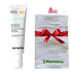 SENSILIS PHOTOCORRECTION [HA50+] ECRAN INVISIBLE SPF50 50ML+PHARMASHOP SERVIETTE DE VISAGE (OFFERT)