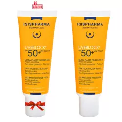 ISISPHARMA UVEBLOCK ULTRA FLUIDE TOUCHER SEC SPF50+ 40ML+(LE 2 EME OFFERT)