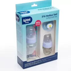 WEE BABY BIBERON EN VERRE DE 120 ML+MINI GOURDE EN VERRE DE 30 ML+ SUCETTE
              data-full-size-image-url=