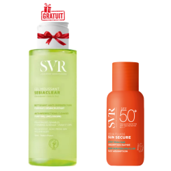 SVR SUN SECURE AQUA FLUIDE SPF 50+ 50ML+SEBIACLEAR GEL MOUSSANT 100ML (OFFERT)