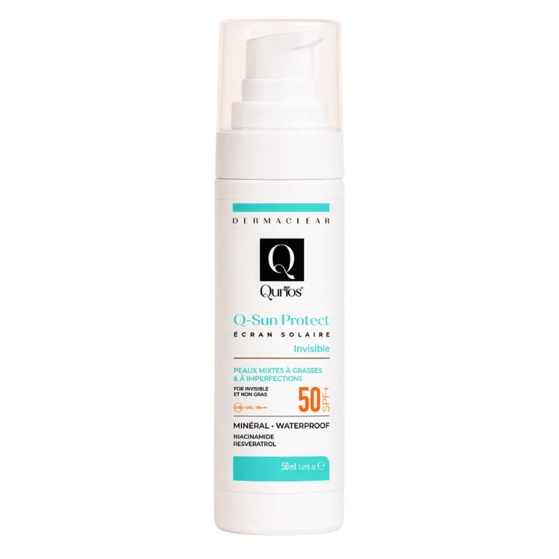QURIOS ECRAN SOLAIRE INVISIBLE SPF50+ 50ML PHARMASHOP