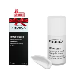 FILORGA OPTIM EYES CONTOUR YEUX 15ML+HYALY FILLER CREME HYDRATANTE 14ML (OFFERT)
