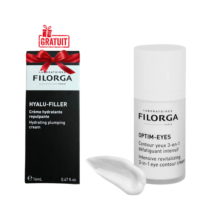 FILORGA OPTIM EYES CONTOUR YEUX 15ML+HYALY FILLER CREME HYDRATANTE 14ML (OFFERT) PHARMASHOP