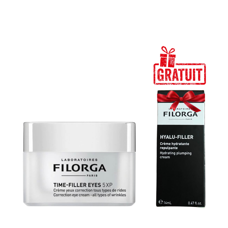FILORGA TIME FILLER EYES 5 XP CREME YEUX 15ML+HYALY FILLER CREME HYDRATANTE 14ML (OFFERT)