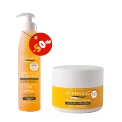 BYPHASSE MASQUE KERATINE SOIN REGENERANT 250ML+ SHAMPOOING KERATINE SUBLIM PROTECT 520ML(-50%)