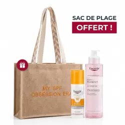 EUCERIN ANTI PIGMENT GEL NETTOYANT 200ML+PIGMENT CONTROL FLUID SPF 50 SOLAIRE ANTI TACHES 50ML+SAC DE PLAGE (OFFERT)