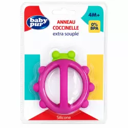 BABY PUR ANNEAU DE DENTITION COCCINELLE +4MOIS