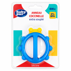 BABY PUR ANNEAU DE DENTITION COCCINELLE +4MOIS