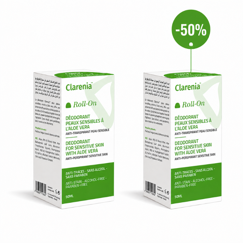 CLARENIA DEODORANT PEAUX SENSIBLES ALOE VERA 50ML LE 2 EME (-50%)