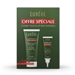 LUXEOL COFFRET ANTI CHUTE REACTIONNELLE : SHAMPOING ANTI CHUTE 200ML (-50%)+ SERUM ANTI CHUTE REACTIONNELLE 50ML PHARMASHOP