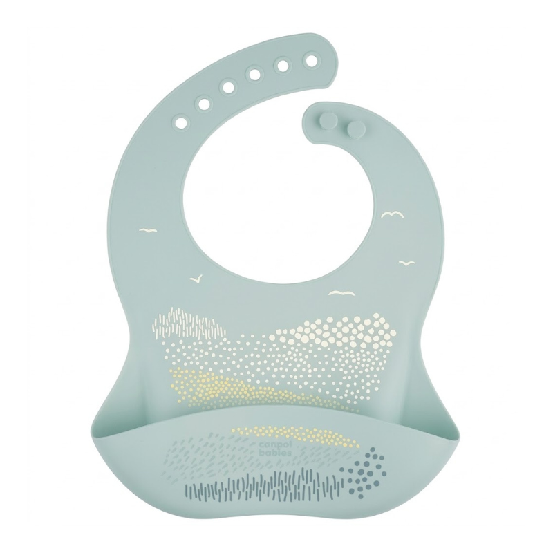 CANPOL BABIES BAVOIR AVEC POCHE EN SILICONE VERT +4MOIS 51/ PHARMASHOP