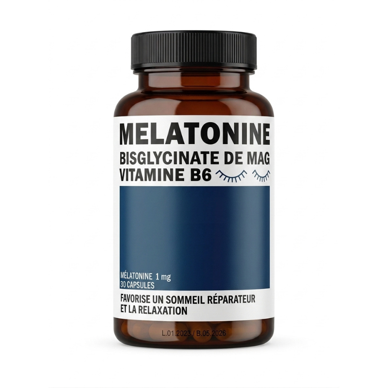 ROXENE Mélatonine Bisglycinate de MAGNESIUM Vitamine B6 30 CAPSULES PHARMASHOP