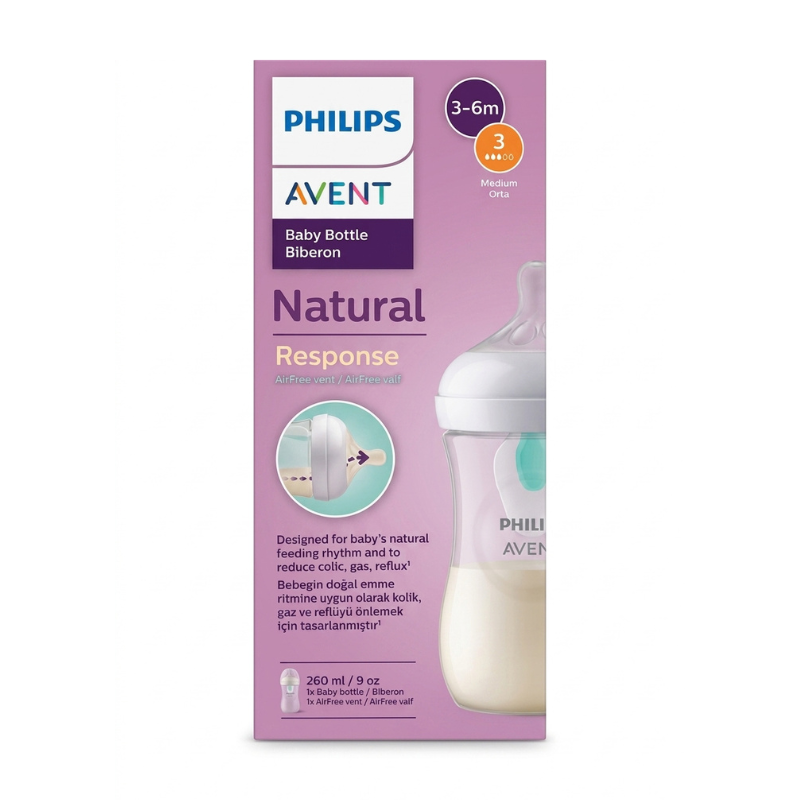 AVENT NATURAL RESPONSE ANTI COLIQUE 260ML SCY673/01 PHARMASHOP