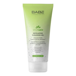 BABE LABORATORIOS STOP AKN GEL EXFOLIANT POUR UN NETTOYAGE EN PROFONDEUR DES PEAUX GRASSES ET A PROBLEMES 200 ML PHARMASHOP