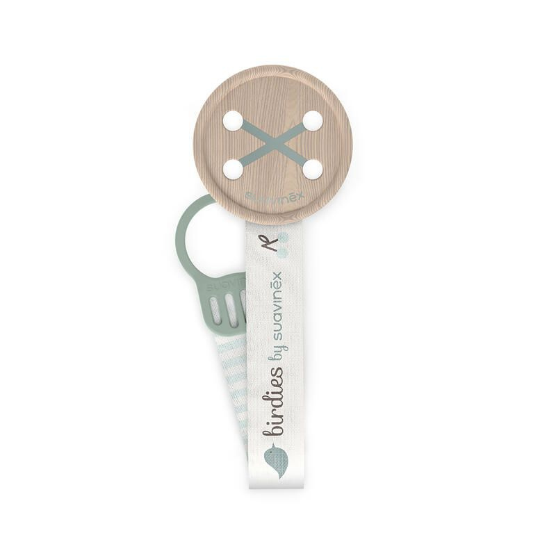 SUAVINEX ATTACHE SUCETTE RUBAN BIRDIES VERT PHARMASHOP