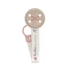 SUAVINEX ATTACHE SUCETTE RUBAN BIRDIES ROSE PHARMASHOP