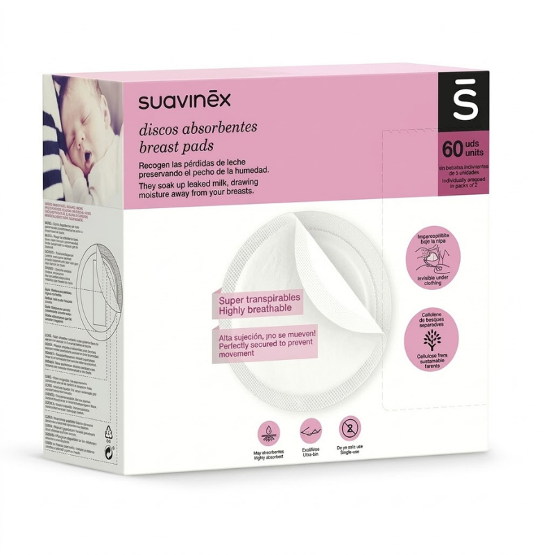 SUAVINEX DISQUES PROTECTEURS D'ALLAITEMENT 60 UNITES PHARMASHOP