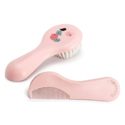 SUAVINEX SET BROSSE + PEIGNE BIRDIES ROSE PHARMASHOP