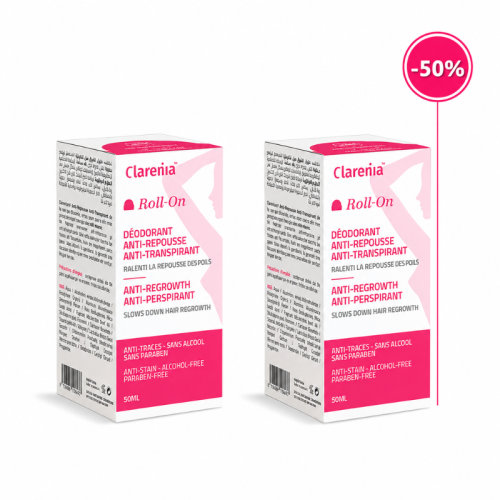 CLARENIA DEODORANT ANTI REPOUSSE ANTI TRANSPIRANT 50ML LE 2 EME (-50%)
