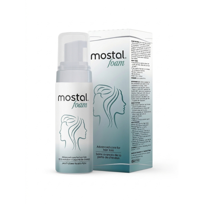 DERMA MOSTAL MOUSSE ANTI-CHUTE POUR HOMMES ET FEMMES 75 ML PHARMASHOP