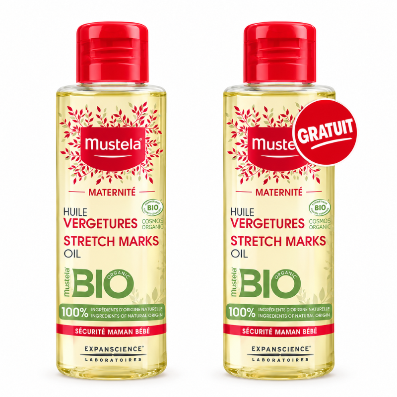 MUSTELA HUILE PREVENTION VERGETURES BIO 2EME OFFERT PHARMASHOP