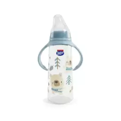 BABY PUR BIBERON D'APPRENTISSAGE INCASSABLE AVEC POIGNEES 270 ML REF 72502