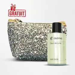 ALANIA JARDIN SECRET FLEUR DE LUNE EAU PARFUMEE CHEVEUX ET CORPS 100ML + TROUSSE DE SOIREE PIERRE DE SOLEIL (OFFERT)