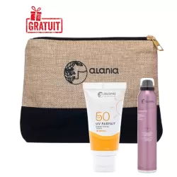 ALANIA DEODORANT PARFUME ROSE BOISEE 200ML + ECRAN SOLAIRE VISAGE TEINTE 02 MEDIUM 40ML + TROUSSE THE BEACH BAG (OFFERT)