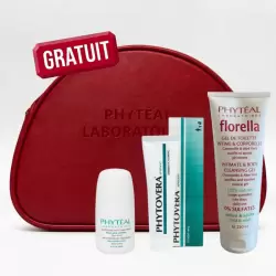 PHYTEAL FLORELLA GEL DE TOILETTE 250ML+PHYTOVERA GEL APAISANT 100ML+DEODORANT ANTI TRANSPIRANT 50ML+TROUSSE(OFFERT)