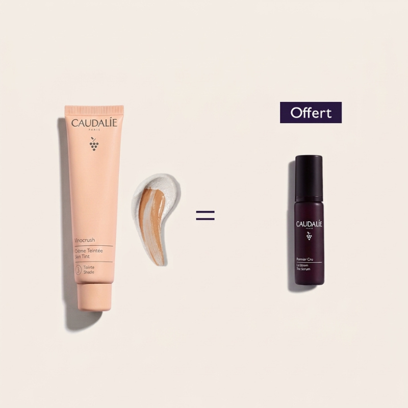 CAUDALIE VINOCRUSH CC CREME TEINTE 3 30ML+CAUDALIE SERUM PREMIER CRU 10ML OFFERT PHARMASHOP