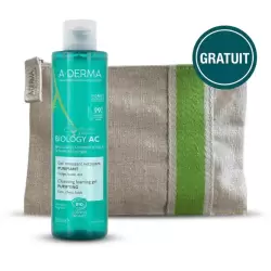 A-DERMA BIOLOGY AC GEL MOUSSANT PURIFIANT 200ML+TROUSSE OFFERTE