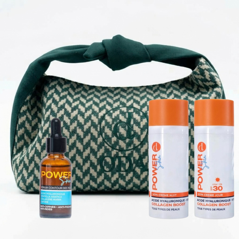 ODA TROUSSE POWER SKIN SOIN CREME JOUR VIT C SPF30 50ML+CREME NUIT VIT C 50 ML+ SERUM CONTOUR DES YEUX 30ML PHARMASHOP