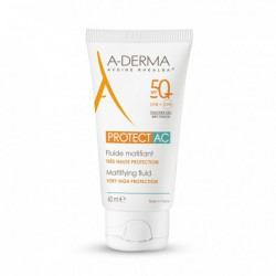 A-DERMA Protect AC Fluide matifiant SPF50+, 40 ml