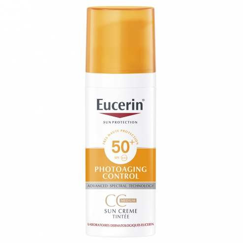 EUCERIN SUN PHOTOAGING CONTROL GEL CREME TEINTE MEDIUM SPF50+ 50ML-pharmashop