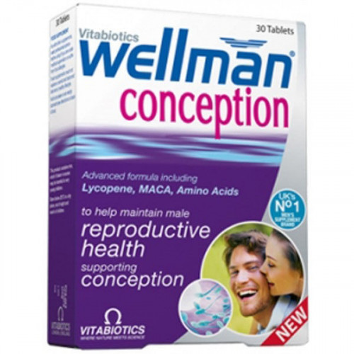 Vitabiotics Wellman Conception, 30 Comprimés