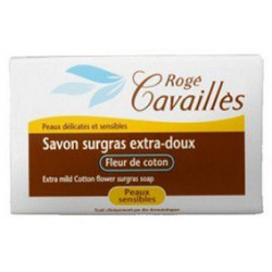 ROGE CAVAILLES Savon surgras Extra doux Fleur de coton, 150g